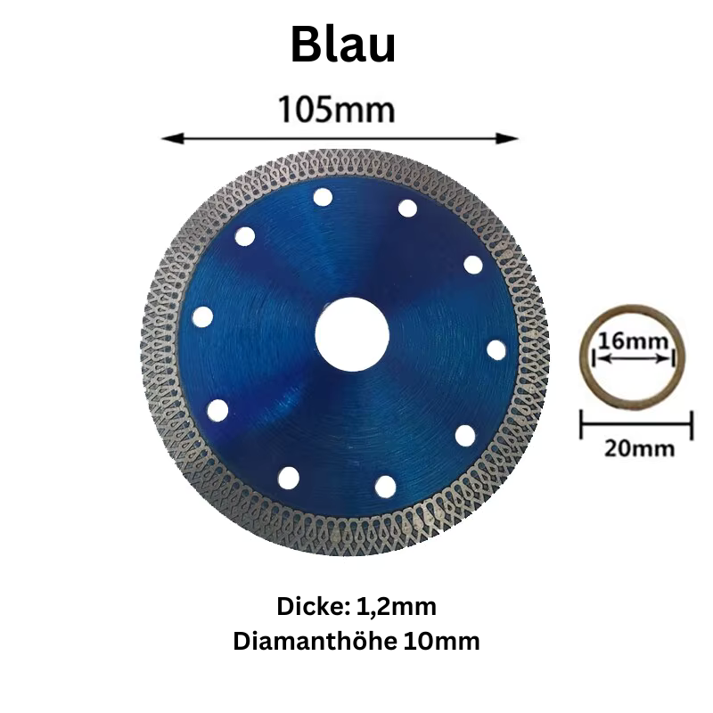 Turbo Diamant-Sägeblatt – 105 mm / 115 mm / 125 mm