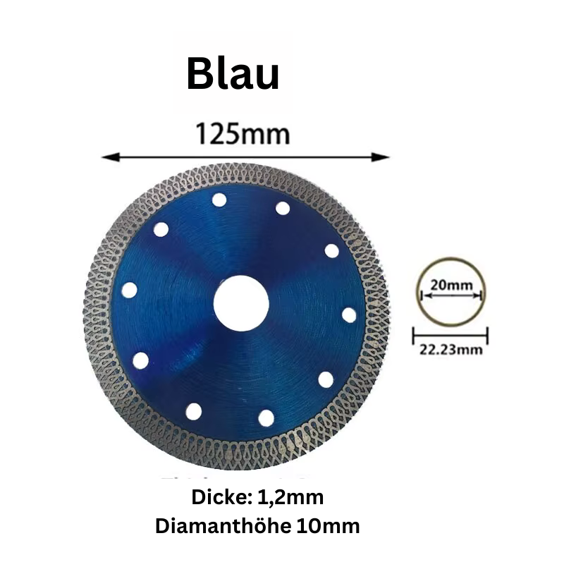 Turbo Diamant-Sägeblatt – 105 mm / 115 mm / 125 mm